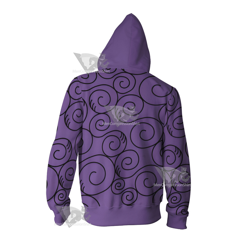 One Piece Gumgum Cosplay Zip Up Hoodie