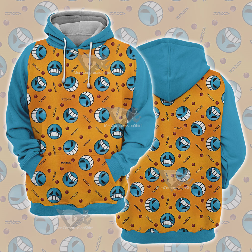 One Piece Inspired Pirate Firefist Cosplay Hoodie
