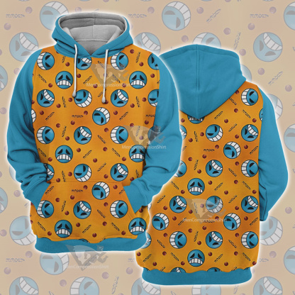 One Piece Inspired Pirate Firefist Cosplay Hoodie