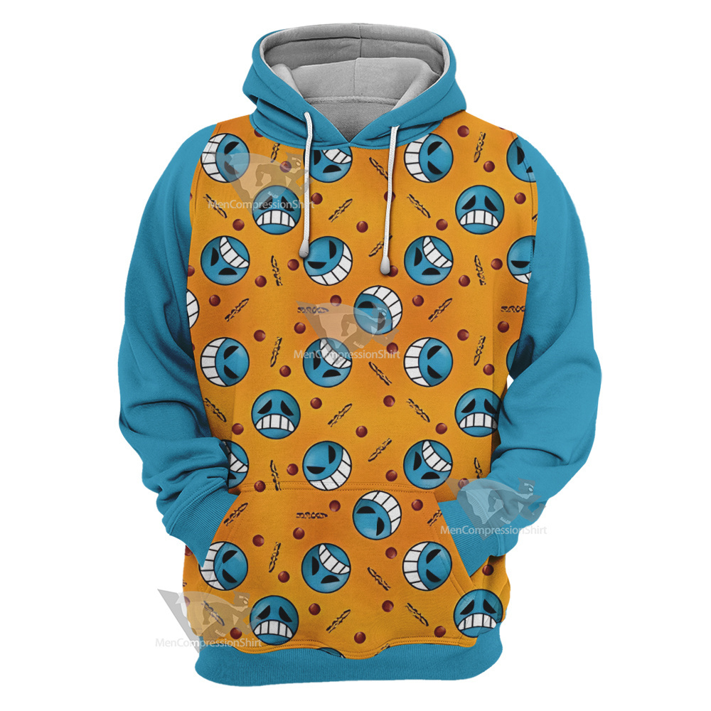 One Piece Inspired Pirate Firefist Cosplay Hoodie