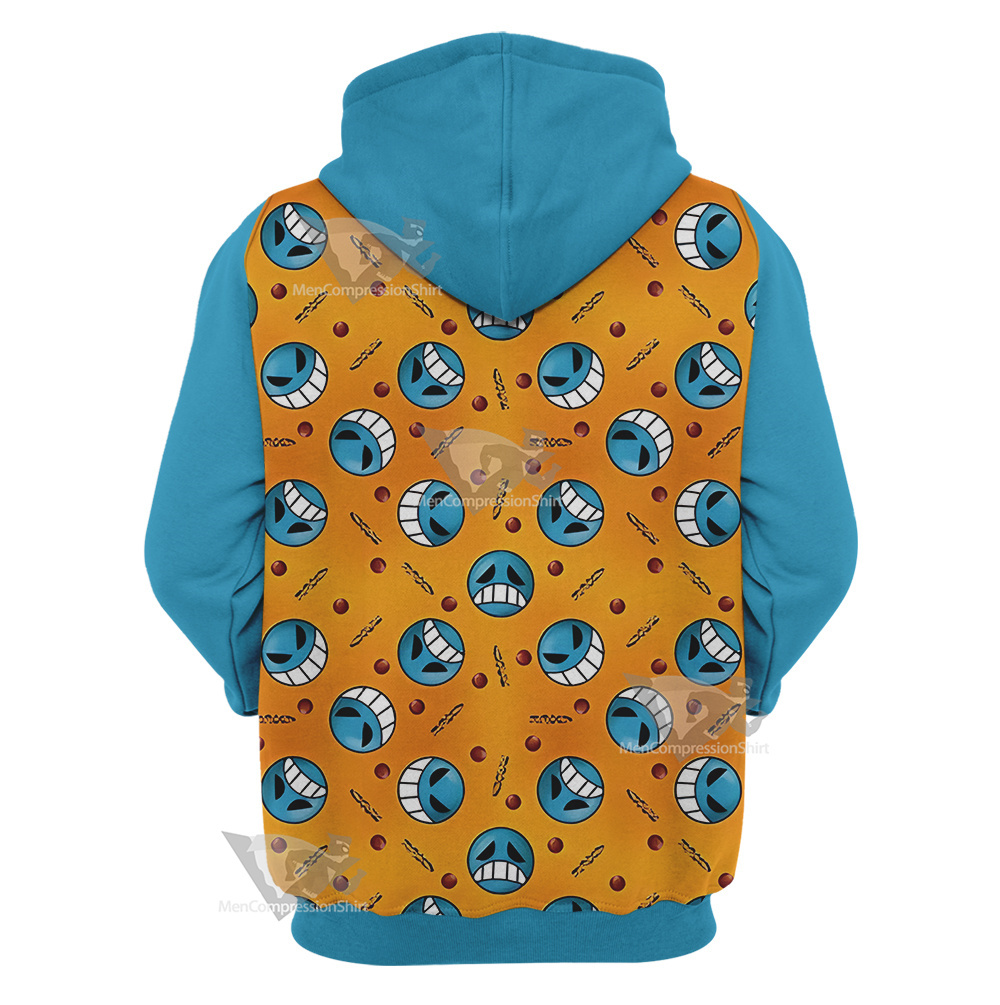 One Piece Inspired Pirate Firefist Cosplay Hoodie