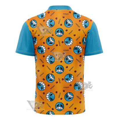 One Piece Inspired Pirate Firefist Football Jersey