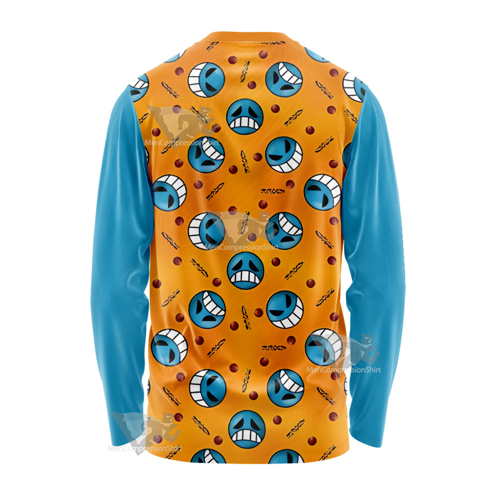 One Piece Inspired Pirate Firefist Long Sleeve Shirt