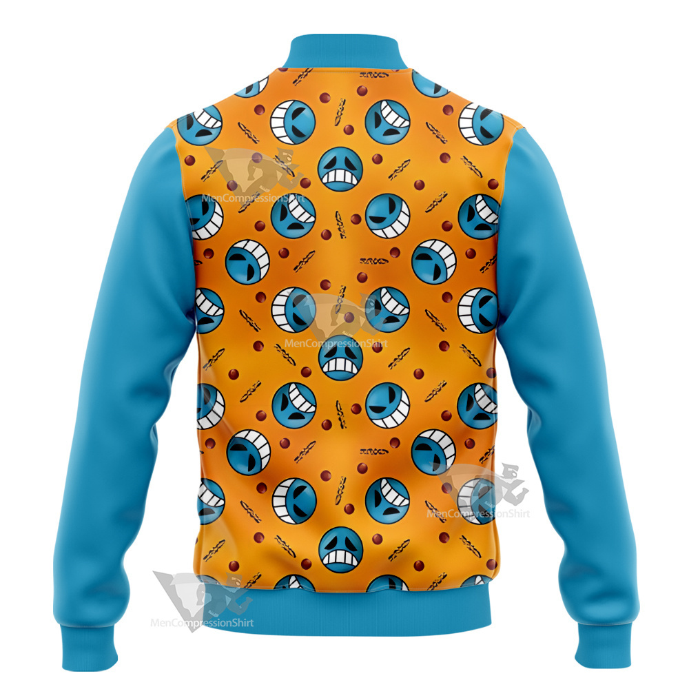 One Piece Inspired Pirate Firefist Varsity Jacket