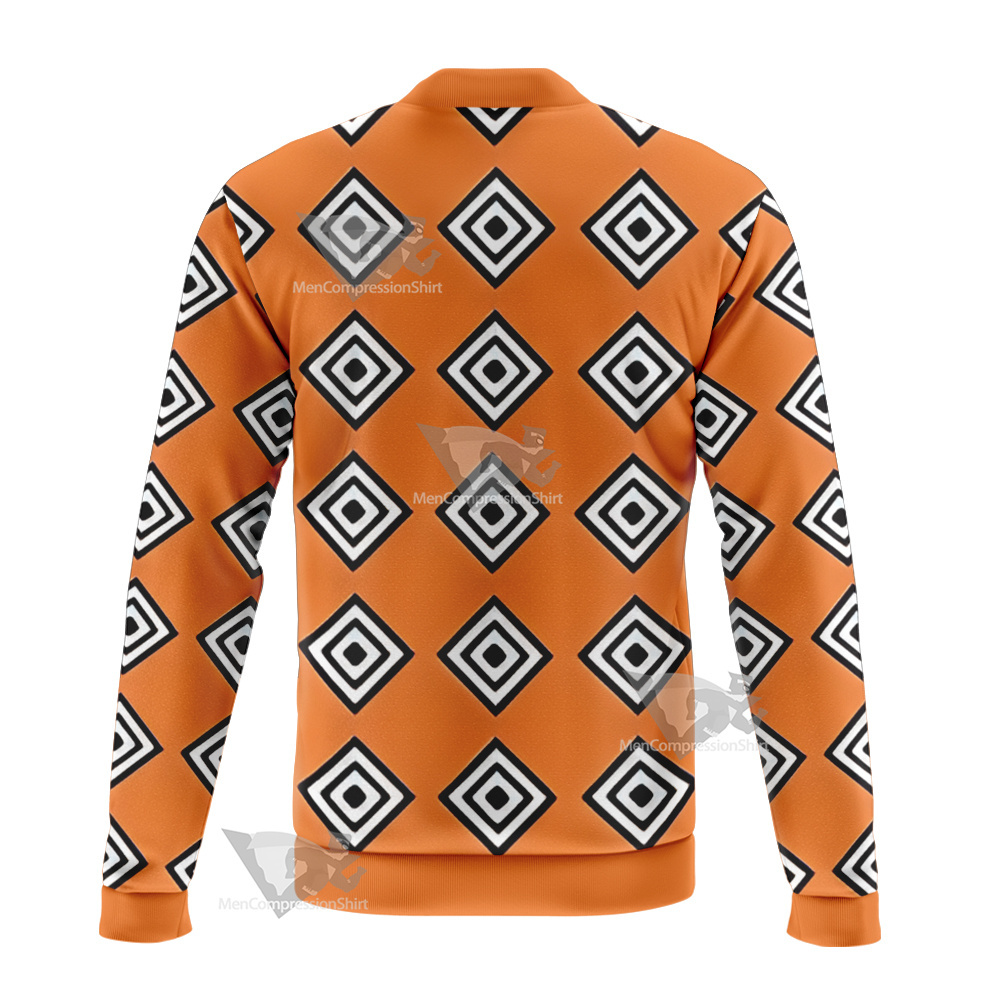 One Piece Jinbei Orange Outfit Bomber Jacket