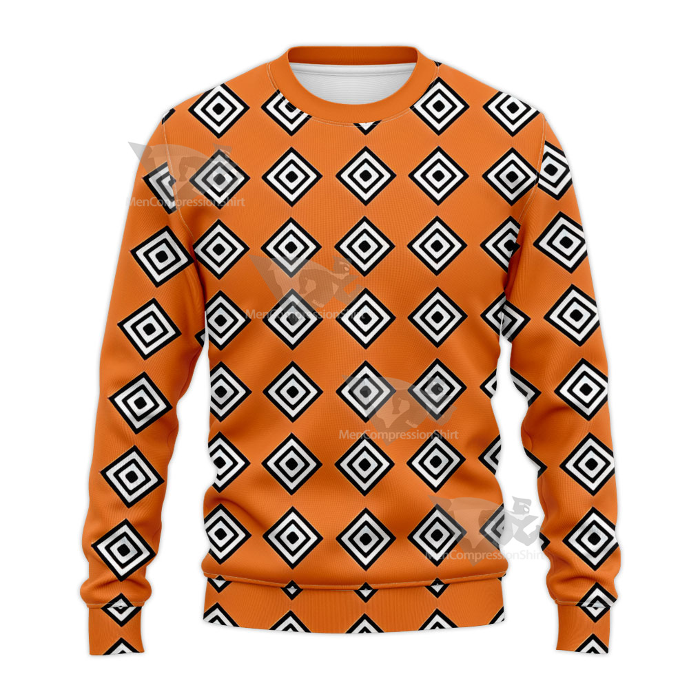 One Piece Jinbei Orange Outfit Sweatshirt