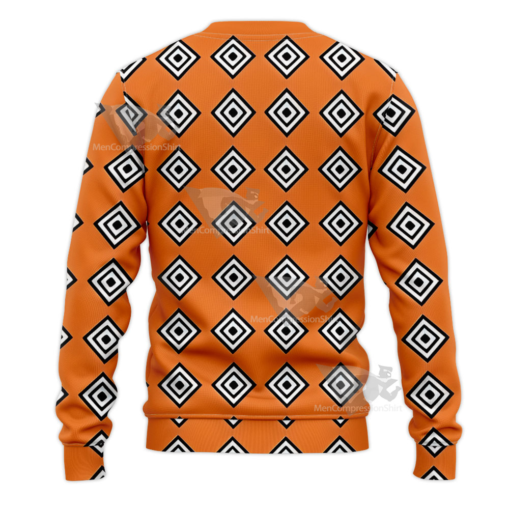 One Piece Jinbei Orange Outfit Sweatshirt