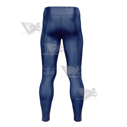 One Piece Law Blue And Yellow Mens Compression Legging