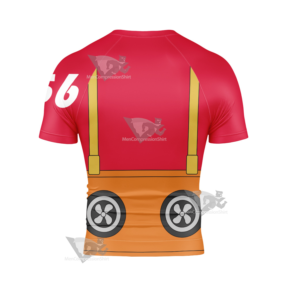 One Piece Mintia Monkey D Luffy Short Sleeve Compression Shirt
