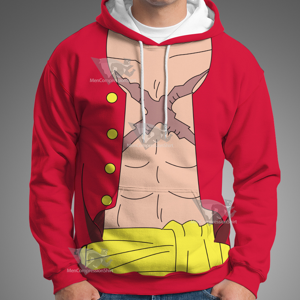 One Piece Monkey D Luffy Cosplay Hoodie
