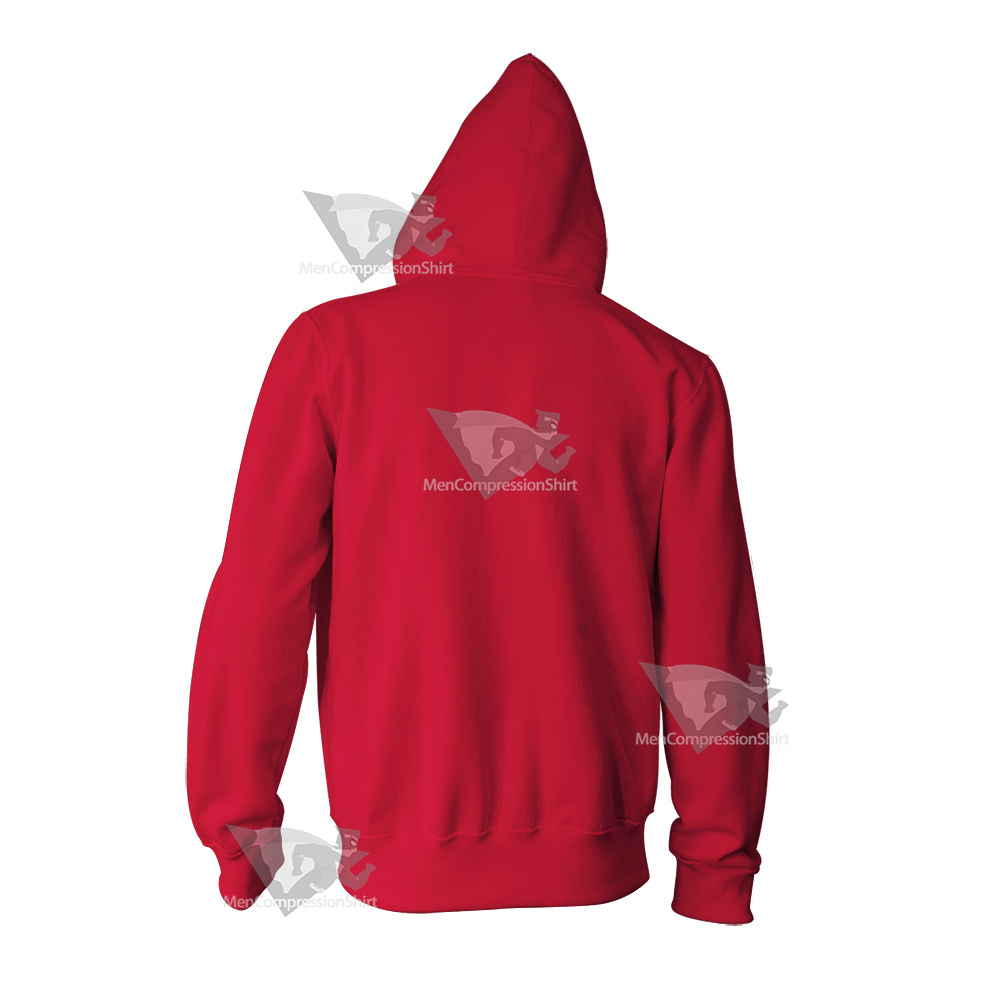 One Piece Monkey D Luffy Cosplay Zip Up Hoodie