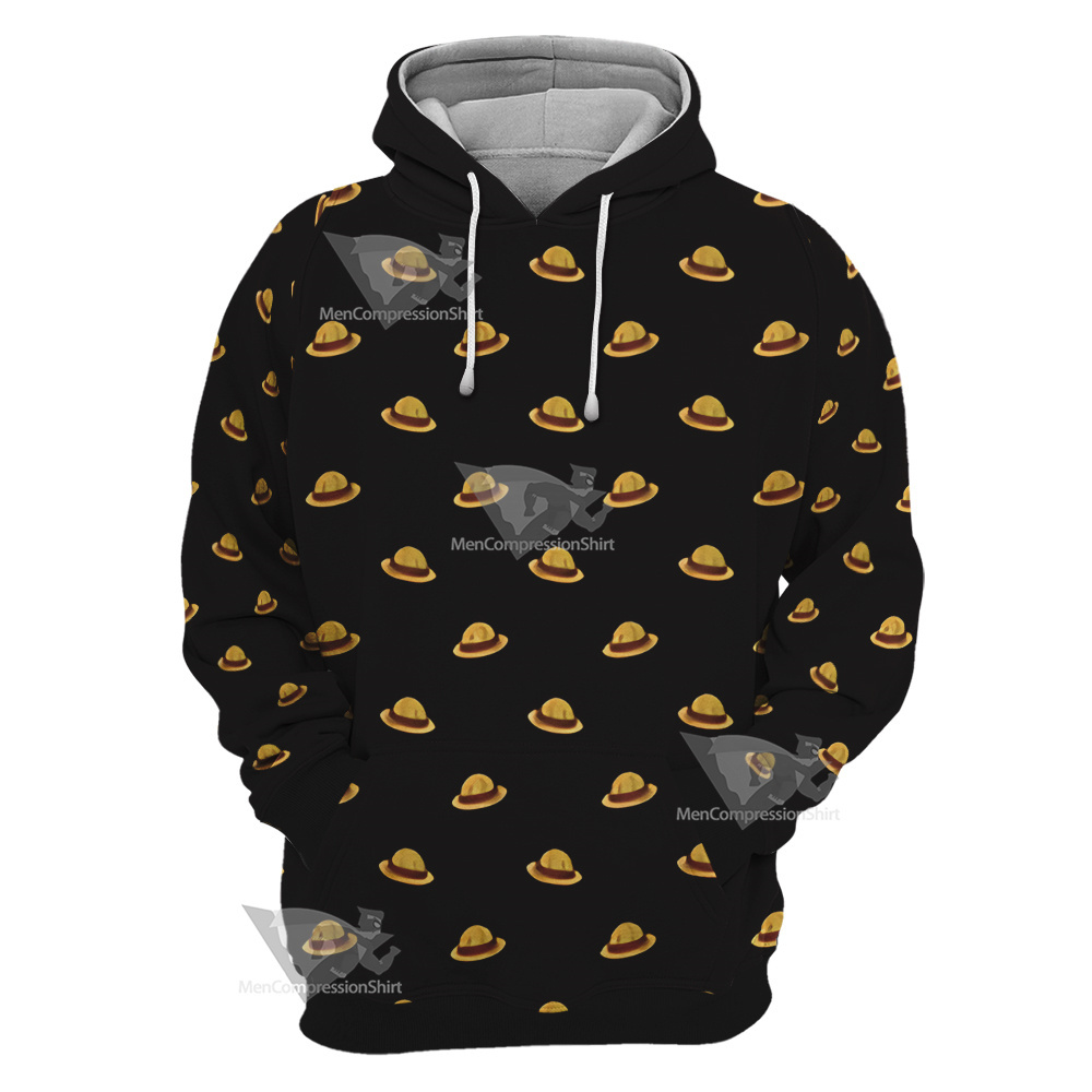 One Piece Monkey D Luffy Hat Cosplay Hoodie