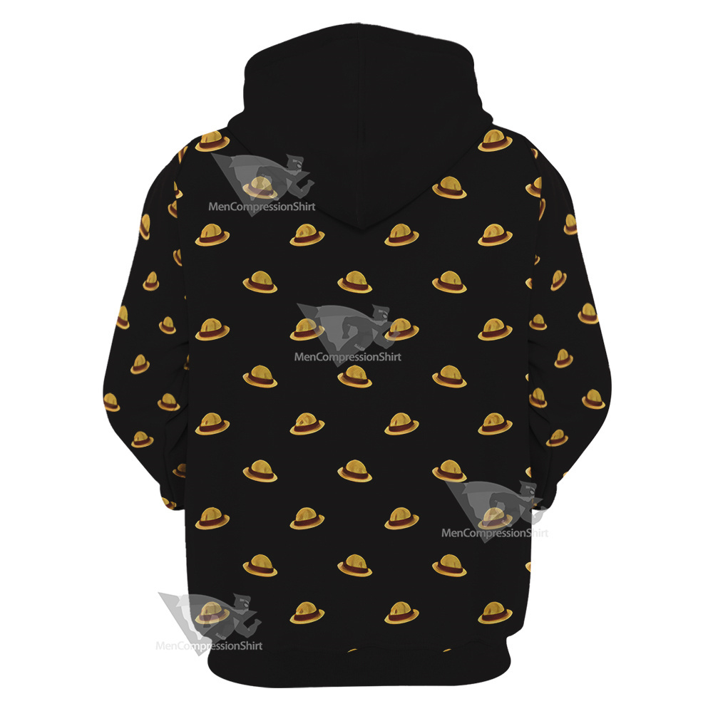 One Piece Monkey D Luffy Hat Cosplay Hoodie
