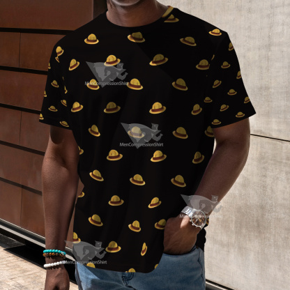 One Piece Monkey D Luffy Hat Cosplay T-Shirt