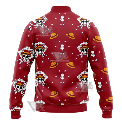 One Piece Monkey D Luffy Hat Skull Flag Varsity Jacket