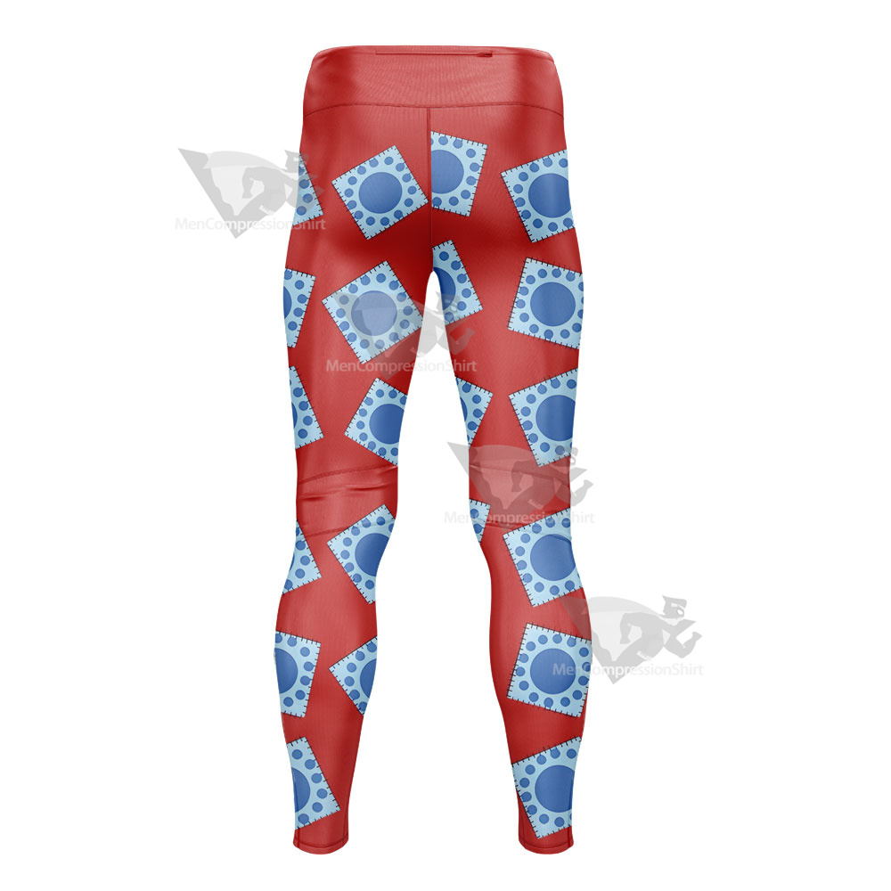 One Piece Monkey D Luffy Mens Compression Legging