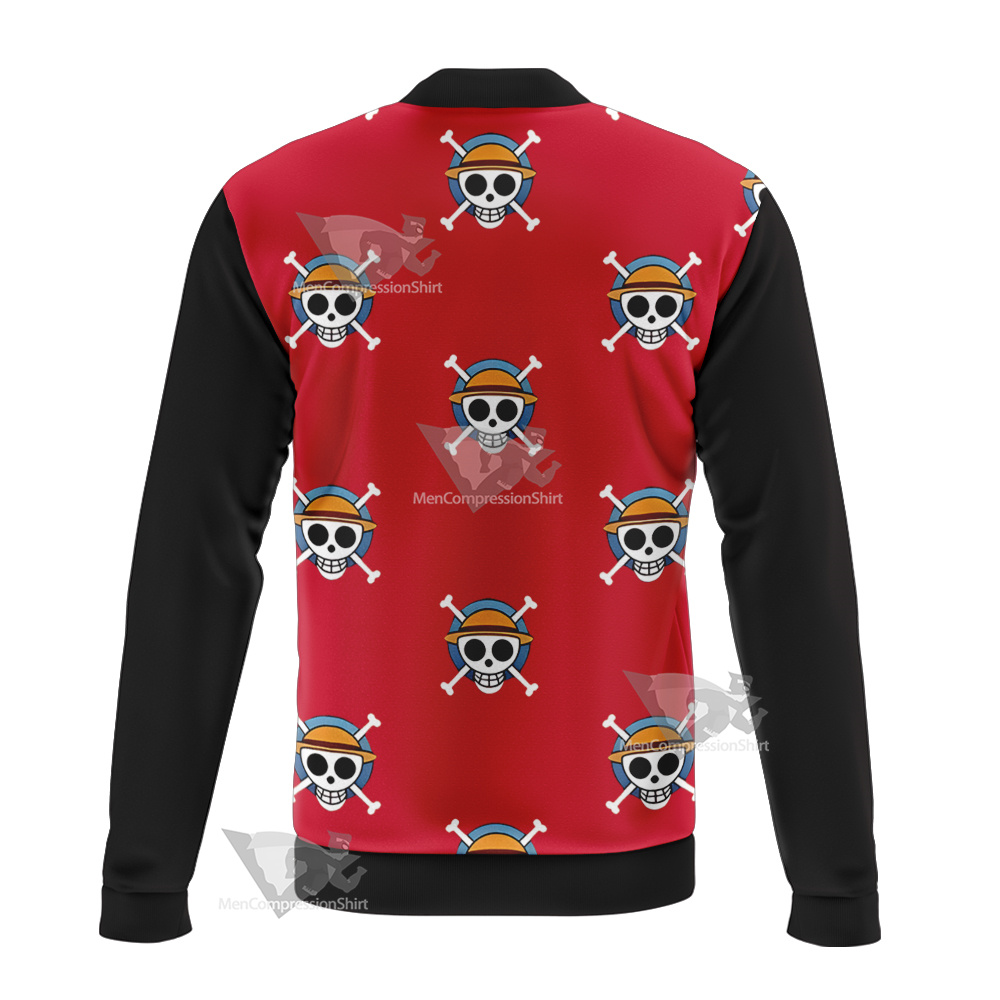 One Piece Monkey D Luffy Skull Flag Bomber Jacket