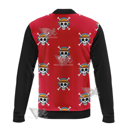 One Piece Monkey D Luffy Skull Flag Bomber Jacket