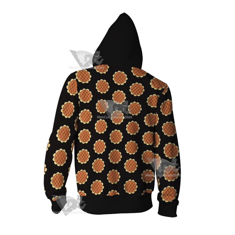 One Piece Monkey D Luffy Sunshine Island Cosplay Zip Up Hoodie