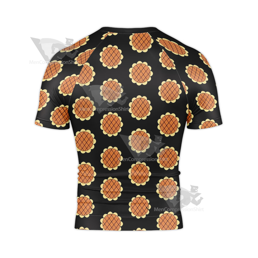 One Piece Monkey D Luffy Sunshine Island Rash Guard Compression Shirt