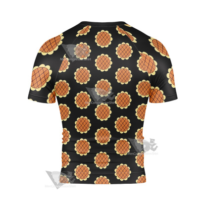 One Piece Monkey D Luffy Sunshine Island Short Sleeve Compression Shirt