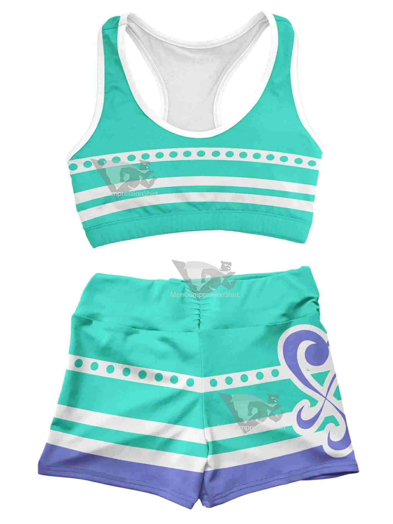 One Piece Navigator Summer Women Compression Active Wear Set