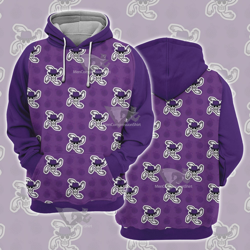 One Piece Robin Skull Flag Cosplay Hoodie