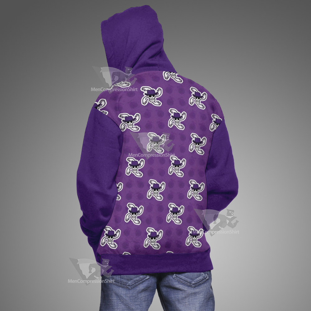 One Piece Robin Skull Flag Cosplay Hoodie