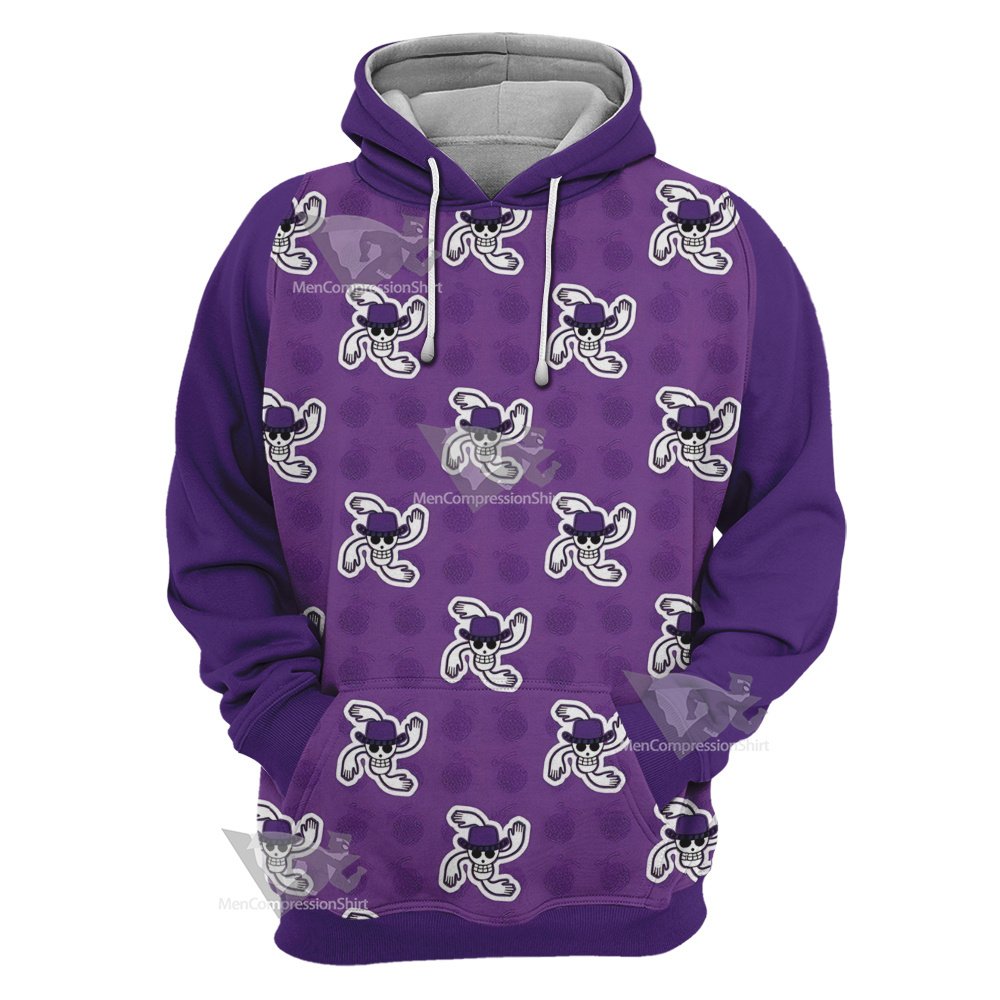 One Piece Robin Skull Flag Cosplay Hoodie