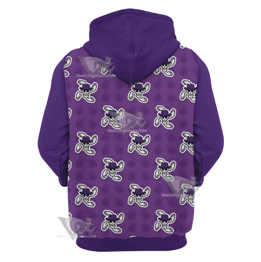 One Piece Robin Skull Flag Cosplay Hoodie