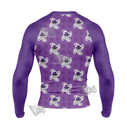 One Piece Robin Skull Flag Long Sleeve Compression Shirt