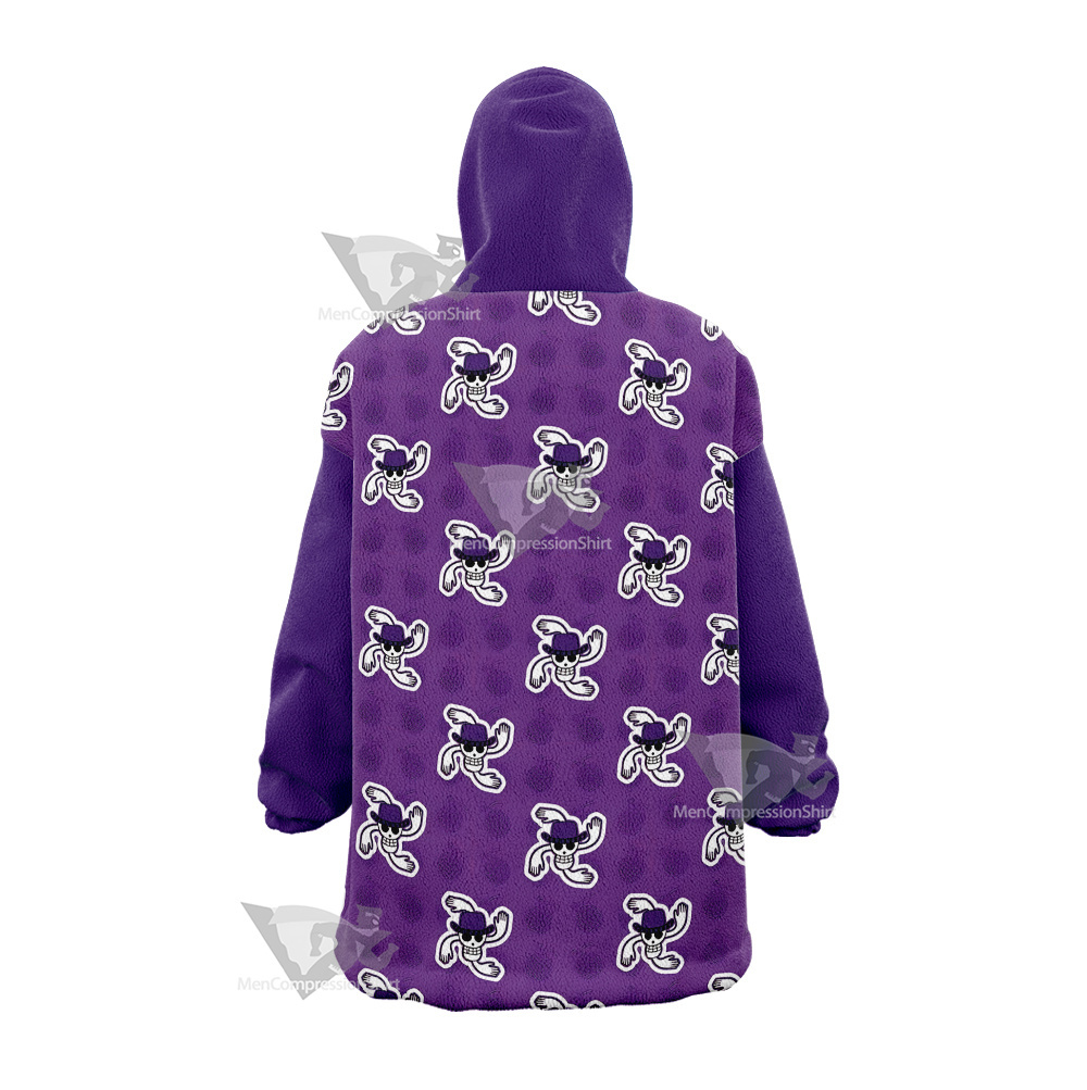 One Piece Robin Skull Flag Snug Oversized Blanket Hoodie