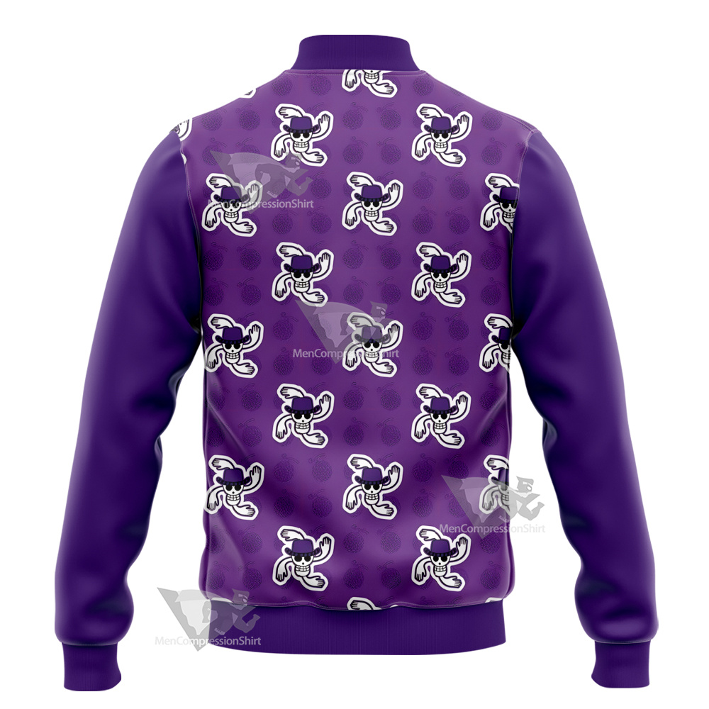 One Piece Robin Skull Flag Varsity Jacket