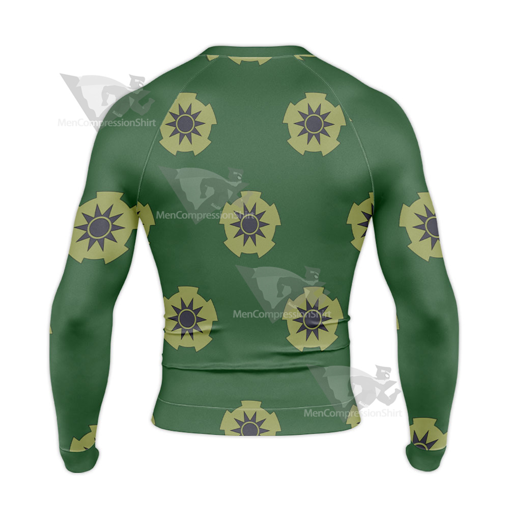 One Piece Roronoa Zoro Pirate Hunter Long Sleeve Compression Shirt