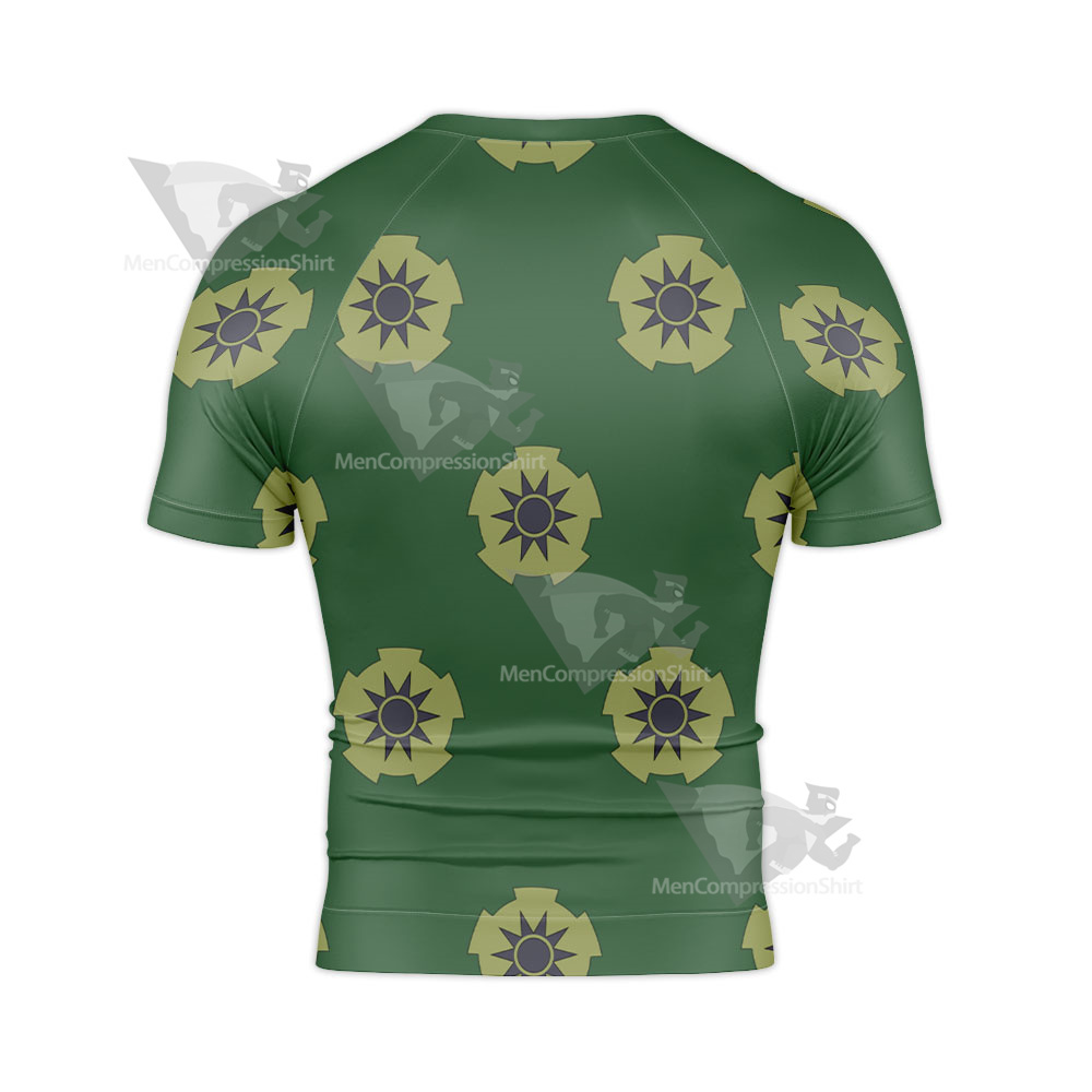 One Piece Roronoa Zoro Pirate Hunter Rash Guard Compression Shirt