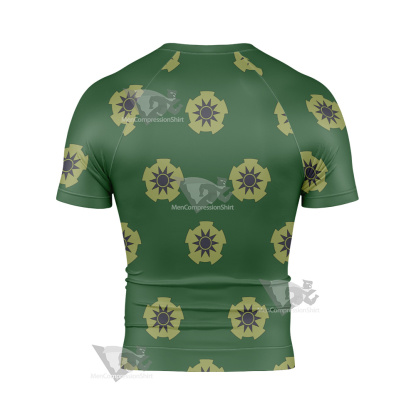 One Piece Roronoa Zoro Pirate Hunter Short Sleeve Compression Shirt