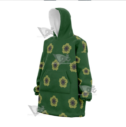 One Piece Roronoa Zoro Pirate Hunter Snug Oversized Blanket Hoodie