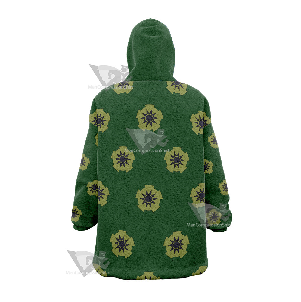 One Piece Roronoa Zoro Pirate Hunter Snug Oversized Blanket Hoodie