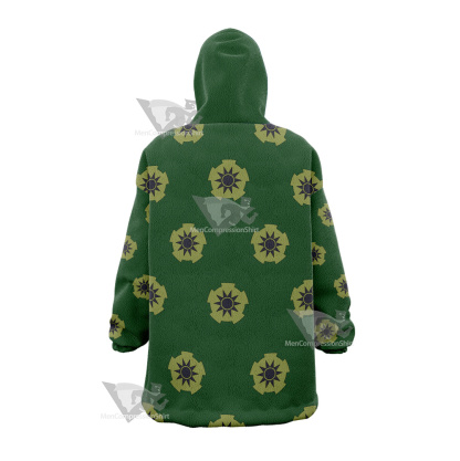 One Piece Roronoa Zoro Pirate Hunter Snug Oversized Blanket Hoodie