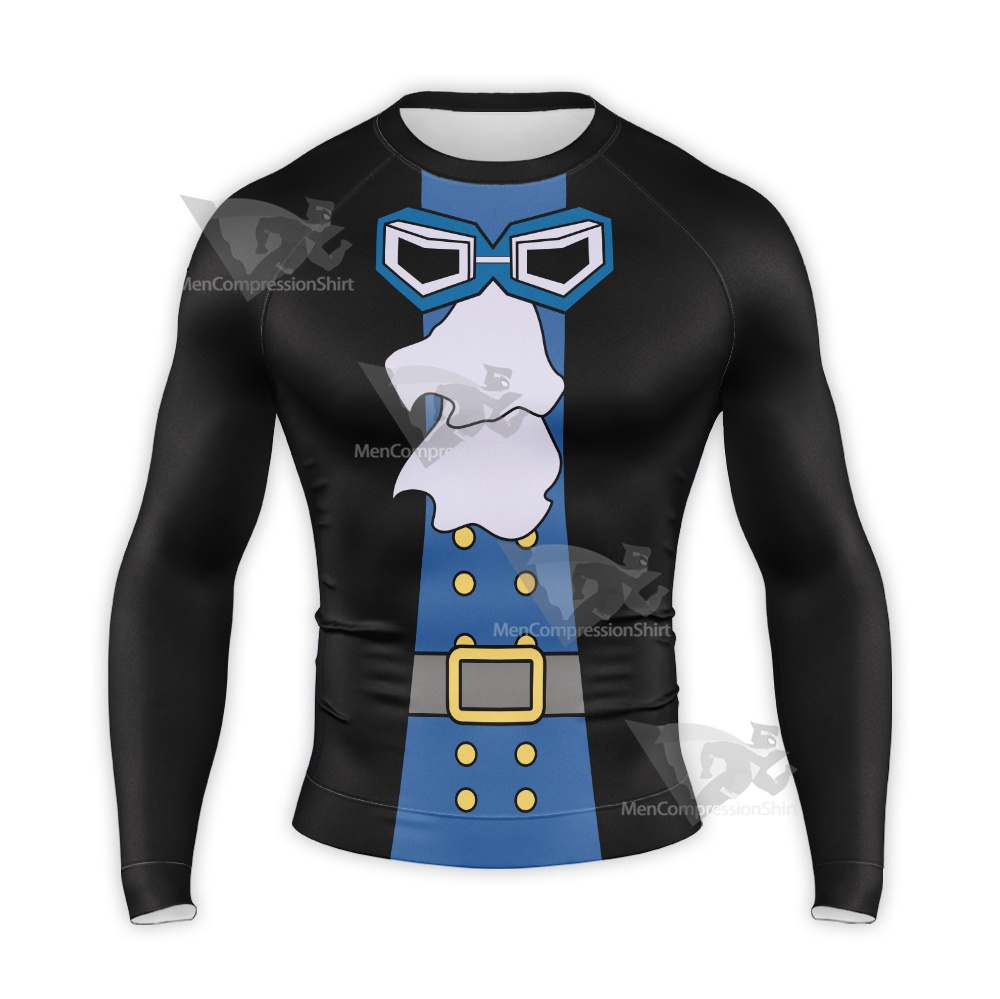 One Piece Sabo Black Long Sleeve Compression Shirt
