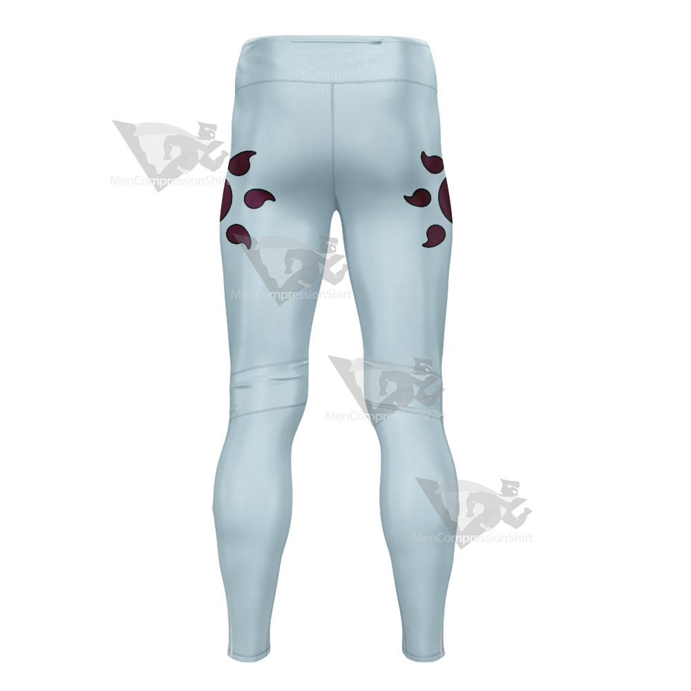 One Piece Sanji Blue Mens Compression Legging