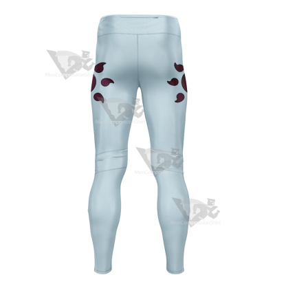 One Piece Sanji Blue Mens Compression Legging