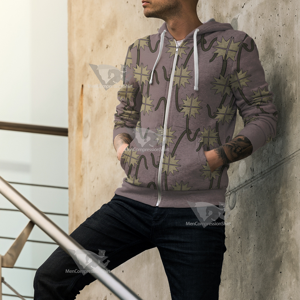 One Piece Shanks Cosplay Zip Up Hoodie
