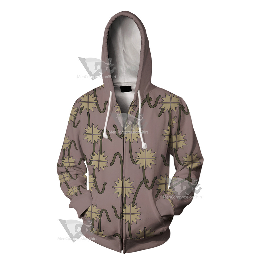 One Piece Shanks Cosplay Zip Up Hoodie
