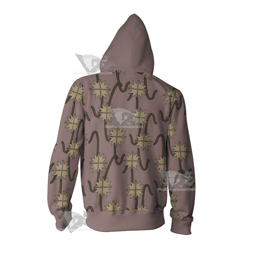 One Piece Shanks Cosplay Zip Up Hoodie