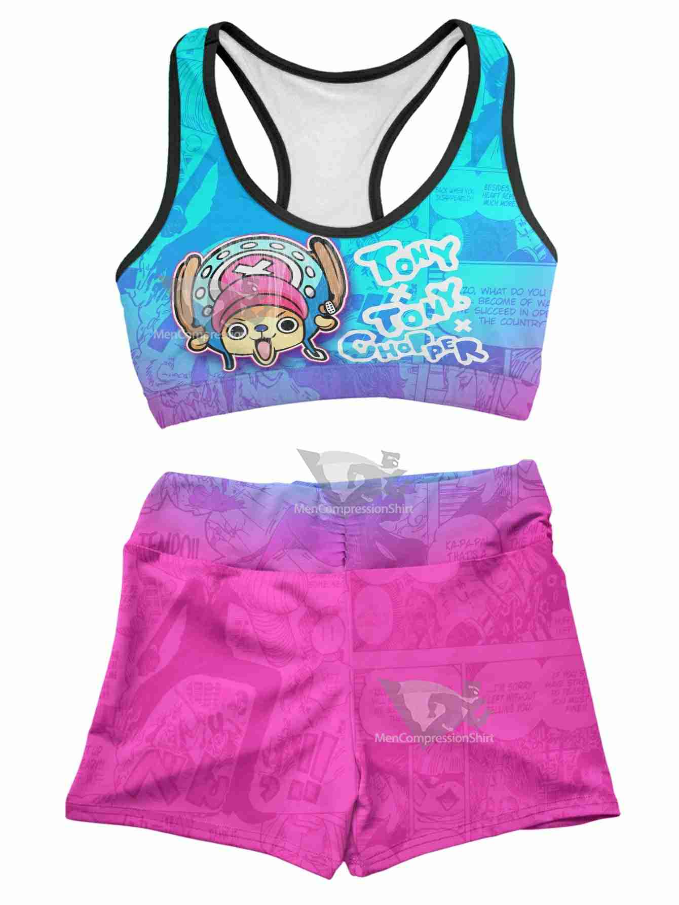 One Piece Silly Summer Women Compression Active Wear Set