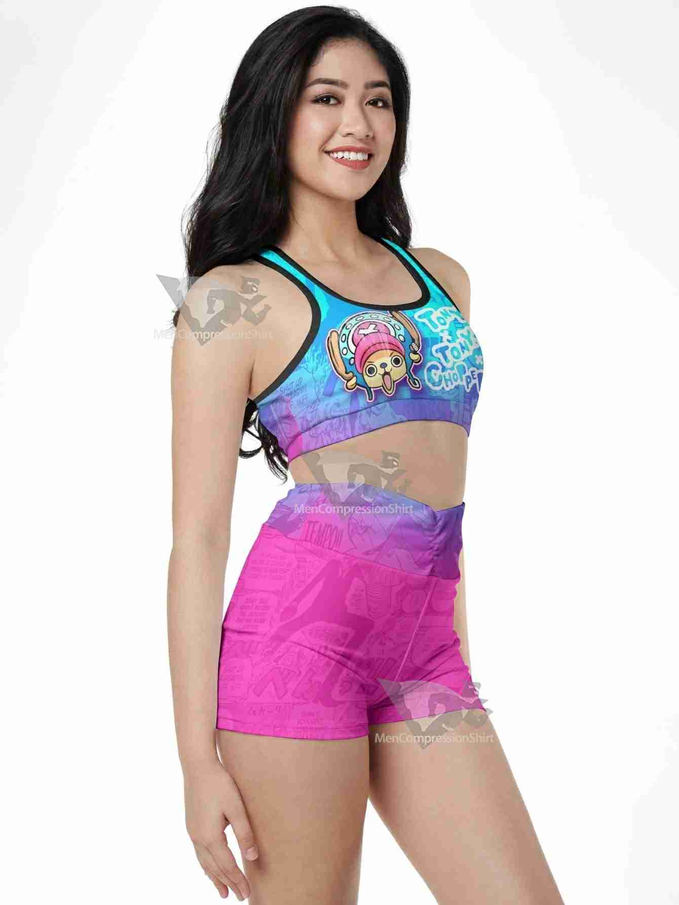 One Piece Silly Summer Women Compression Active Wear Set
