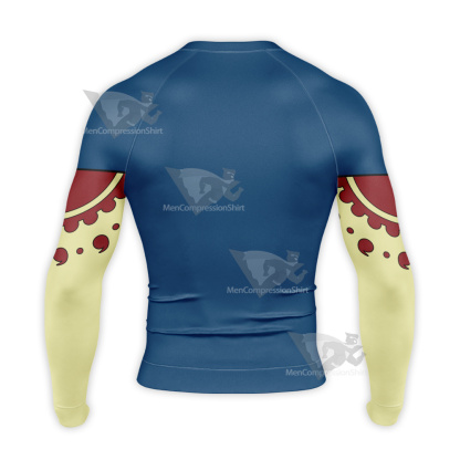 One Piece Tom Non Canon Green Long Sleeve Compression Shirt