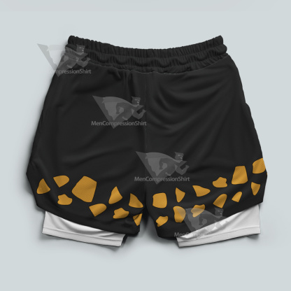 One Piece Trafalgar Law Black Men Compression Gym Short