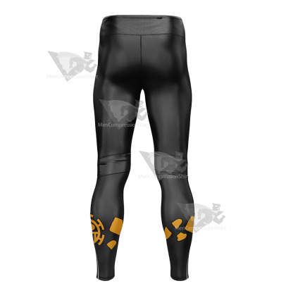 One Piece Trafalgar Law Black Mens Compression Legging